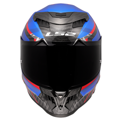 LS2 FF807 DRAGON – TRAX BLUE RED-GLOSS