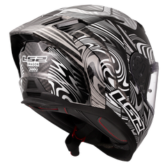 LS2 FF807 DRAGON – ENTHUM SILVER-GLOSS