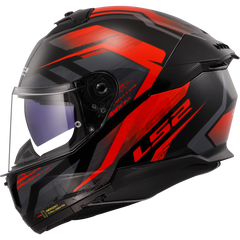 LS2 FF808 STREAM II – FURY BLACK RED-GLOSS
