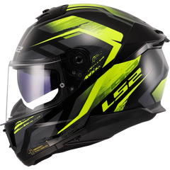 LS2 FF808 STREAM II – FURY BLACK HI-VIS YELLOW-GLOSS