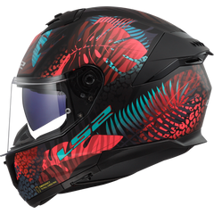 LS2 FF808 STREAM II – JUNGLE MATT BLACK PINK BLUE-MATT