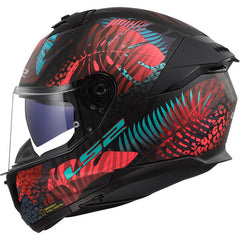 LS2 FF808 STREAM II – JUNGLE MATT BLACK PINK BLUE-MATT