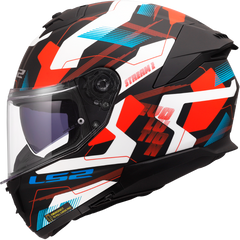LS2 FF808 STREAM II – MIKA WHITE BLUE RED-MATT