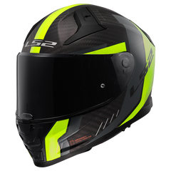 LS2 FF811 VECTOR II CARBON – GRID MATT H-V YELLOW-MATT