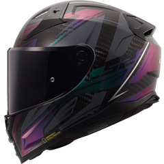 LS2 FF811 VECTOR II CARBON – SAVAGE CHAMELEON-GLOSS