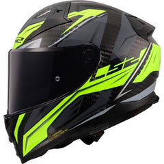LS2 FF811 VECTOR II CARBON – SAVAGE H-V YELLOW-GLOSS