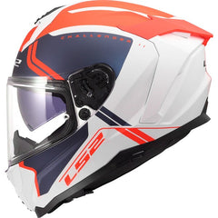 LS2 FF817 CHALLENGER II – TITAN WHITE BLUE RED-MATT