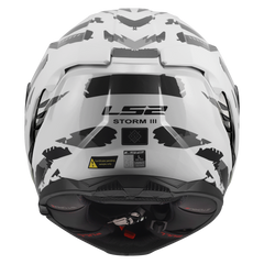 LS2 FF818 STORM III – KAOS WHITE GREY-GLOSS