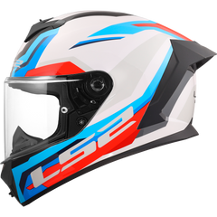 LS2 FF820 RAPID III – HYPER WHITE BLUE RED-GLOSS