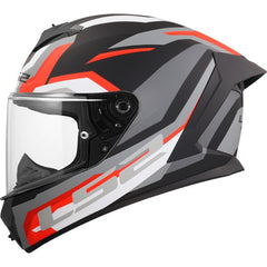 LS2 FF820 RAPID III – HYPER BLACK RED-MATT