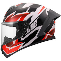 LS2 FF820 RAPID III – XTREM WHITE BLACK RED-GLOSS