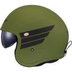 LS2 OF599 SPITFIRE II – RETRO MATT MILITARY GREEN-MATT