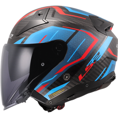 LS2 OF603 INFINITY II CARBON – URUS BLUE RED-GLOSS