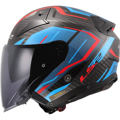 LS2 OF603 INFINITY II CARBON – URUS BLUE RED-GLOSS