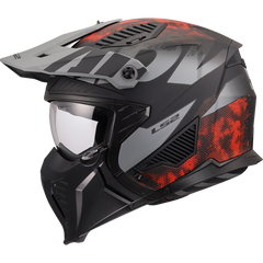 LS2 OF606 DRIFTER – GAS GREY RED-MATT