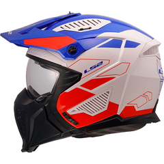 LS2 OF606 DRIFTER – TREK WHITE BLUE RED-GLOSS
