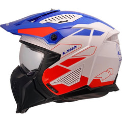 LS2 OF606 DRIFTER – TREK WHITE BLUE RED-GLOSS