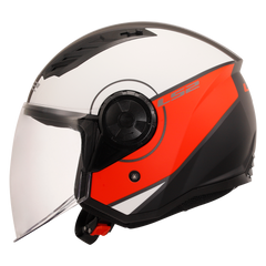 LS2 OF616 AIRFLOW II – COVER MATT WHITE RED-MATT