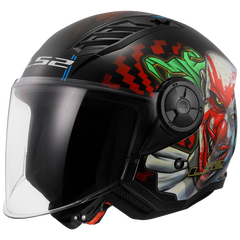 LS2 OF616 AIRFLOW II – HAPPY DREAMS MATT BLACK-GLOSS