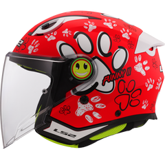 LS2 OF622 FUNNY II – PAWS RED-MATT