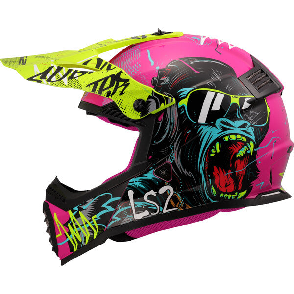 LS2 MX437J II FAST EVO II MINI – GORILLA PURPLE-GLOSS