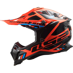 LS2 MX700 SUBVERTER EVO II – STOMP FLUO ORANGE BLACK-GLOSS
