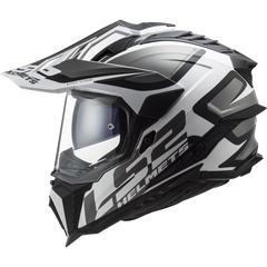 LS2 MX701 EXPLORER – ALTER MATT BLACK WHITE-MATT