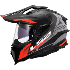 LS2 MX701 EXPLORER – HEXA BLACK RED GREY-MATT