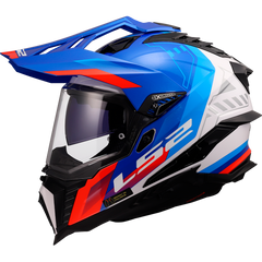 LS2 MX701 EXPLORER – HEXA WHITE BLUE RED-GLOSS