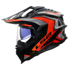 LS2 MX701 EXPLORER CARBON – FRONTIER II ORANGE-GLOSS
