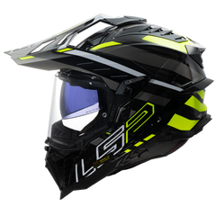 LS2 MX701 EXPLORER CARBON – EDGE BLACK HI-VIS YELLOW-GLOSS