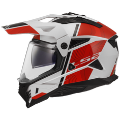 LS2 MX702 PIONEER II – HILL WHITE RED-GLOSS