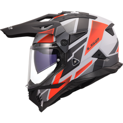 LS2 MX702 PIONEER II – BLOCK GREY RED-MATT