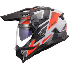 LS2 MX702 PIONEER II – BLOCK GREY RED-MATT