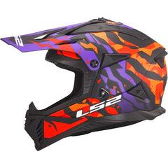 LS2 MX708 FAST II – GROTESK PURPLE ORANGE-MATT