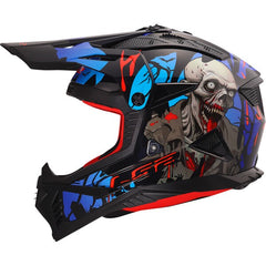 LS2 MX708 FAST II – ZOMBIE II BLACK RED BLUE-GLOSS